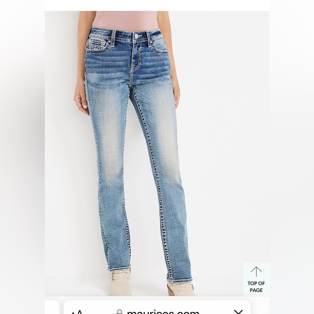 Vigoss Women's Blue Boot Cut Jeans